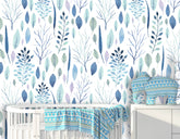 Flowers Leaves Twigs Wallpaper